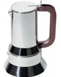 Alessi 9090/3, Mokka-Kanne, Edelstahl, Edelstahl, 3 Tassen, 110 mm, 175 mm