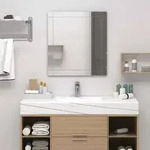 vidaXL Wandspiegel 100x60 cm Glas