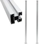 vidaXL Zaunpfosten 2 Stk. Aluminium 185 cm