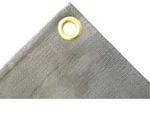 Abdeckplane grau 280 g/m2, 2x3 (6m2), wasserdicht, rei&szlig;fest, UV-stabil
