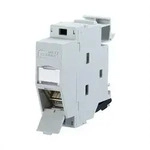 Metz Connect 130B127003-E Netzwerkdose Hutschiene CAT 6a Lichtgrau (RAL 7035)