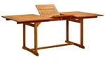 vidaXL Garten-Esstisch (150-200)x100x75 cm Massivholz Akazie