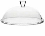 Pasabahce Patisserie Tortenplatte aus Glas 32 cm Servierplatte mit Deckel Rund