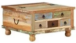 vidaXL Couchtisch Altholz 70x70x38 cm