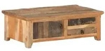 vidaXL Couchtisch 90x50x31 cm Recyceltes Massivholz