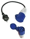 Perel Adapterleitung, H07RN-F 3G1.5, 0.4 m, 16 A/230 V, 3680 W, Typ E/F auf CEE,