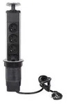 Perel 3-FACH-STECKDOSENTURM - VERSENKBAR - STECKER-TYP E