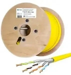 hb-digital Netzwerkkabel CAT 7a Simplex max. 1200 MHz S/FTP AWG23 LSZH 500m gelb