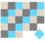 27 Teile Baby Kinder Puzzlematte ab Null - 30x30 Puzzle Spielmatte Krabbelmatte
