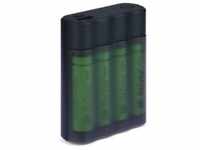 GP Batteries Portable PowerBank 134DX411270AAHCEC4, Schwarz, Universal, Quadratisch,