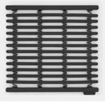 Brabantia Abtropfmatte Bodenmatte f&uuml;r Spuele Dunkelgrau - Gummi/Silikon - Grau