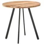 vidaXL Esstisch 80 cm Massivholz Akazie