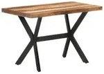 vidaXL Esstisch 120x60x75 cm Massivholz Honigfarben