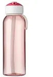 Mepal - Trinkflasche mit Strohhalm Campus Flip-up 500 ml pink - Wasserflasche f&uuml;r