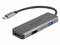 87780 - Adapter USB C > 2x HDM, 1x USB 2.0 A,I, 4K@60 Hz, 15 cm