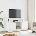 vidaXL TV-Schrank Wei&szlig; 110,5x35x44 cm Massivholz Kiefer