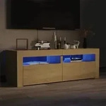 vidaXL TV-Schrank mit LED-Leuchten Sonoma-Eiche 120x35x40 cm