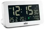 Braun BC10, Digitaler Wecker, Rechteck, Wei&szlig;, 12/24 h, F, &deg;C, LCD