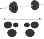 vidaXL Langhantel-Set 30 kg