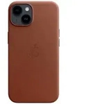 Apple Leather Case MagSafe Case Apple iPhone 14 Braun Induktives Laden, Sto&szlig;fest