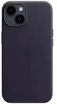 Apple Leather Case MagSafe Case Apple iPhone 14 Tintenblau Induktives Laden,