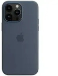 Apple Silicon Case MagSafe Case Apple iPhone 14 Pro Max Blau Induktives Laden,