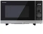 Sharp YC-PG204AE-S Mikrowelle Silber 700 W