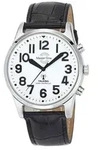 MasterTime sprechende Herrenuhr MTGA-10690-60L, Quarz, Funk, Lederarmband
