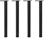 4x h&ouml;henverstellbares Tischbein Schwarz 710 mm