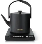 Arendo Wasserkocher, 0,5 l, 1000 W, Edelstahl, Warmhaltefunktion,