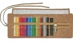 FABER-CASTELL Buntstifte POLYCHROMOS, Stifterolle, 34-teilig