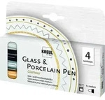 KREUL Glass & Porcelain Pen Glamour, 4er-Set