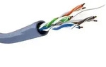 CAT 6a Netzwerkkabel, U/UTP, Blau, 305 m - CU, AWG 23/1 (solid), LSZH