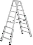 Stufenstehleiter 2x8 Stufen Alu.Gesamt-H.1850mm m.4 Holmverl&auml;ngerungen MUNK