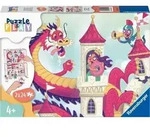 RAVENSBURGER Puzzle&Play: das K&ouml;nigreich der Donuts 2x24 Teile