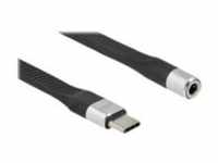 Delock FPC Flachbandkabel USB Type-C zu Klinkenbuchse 10 cm Digital/Daten 0,1 m