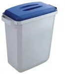 DURABLE Abfalleimer DURABIN VEH2012027 60l grau +Deckel bl