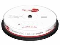 Primeon CD-R 80Min/AUDIO Cakebox (10 Disc)