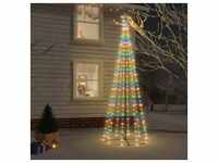 vidaXL LED-Weihnachtsbaum Kegelform Mehrfarbig 310 LEDs 100x300 cm