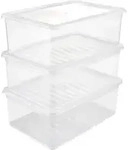 "keeeper Aufbewahrungsboxen-Set "bea", 3x 11,0 Liter, PP"