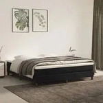 vidaXL Bettgestell ohne Matratze Schwarz 180x200 cm Samt