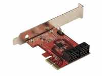StarTech.com SATA PCIe Card, 4 Port PCIe SATA Expansion card, 6Gbps SATA Card with