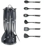 Michelino K&uuml;chenhelfer 7-teilig Spaghettiheber, Sch&ouml;pfkelle, Pfannenwender,