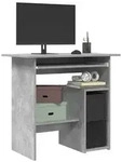 vidaXL Schreibtisch Betongrau 80x45x74 cm Holzwerkstoff