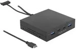 Delock Anschl&uuml;sse am vorderen Bedienfeld des Speicherschachts - USB 3.2 Gen 2 Ty