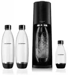 SODASTREAM SodaStream Soda Maker Terra Megapack QC black Schwarz incl 3 bottles