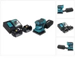 Makita DBO 480 RF Akku Schwingschleifer 18 V 112 x 102 mm + 2x Akku 3,0 Ah +