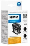 KMP DOUBLEPACK B60D - 2er-Pack - 14.1 ml - Schwarz - kompatibel - Tintenpatrone