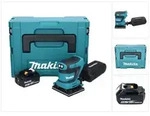Makita DBO 480 G1J Akku Schwingschleifer 18 V 112 x 102 mm + 1x Akku 6,0 Ah +...