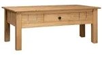 vidaXL Couchtisch 100x60x43,5 cm Massivholz Panama-Kiefer